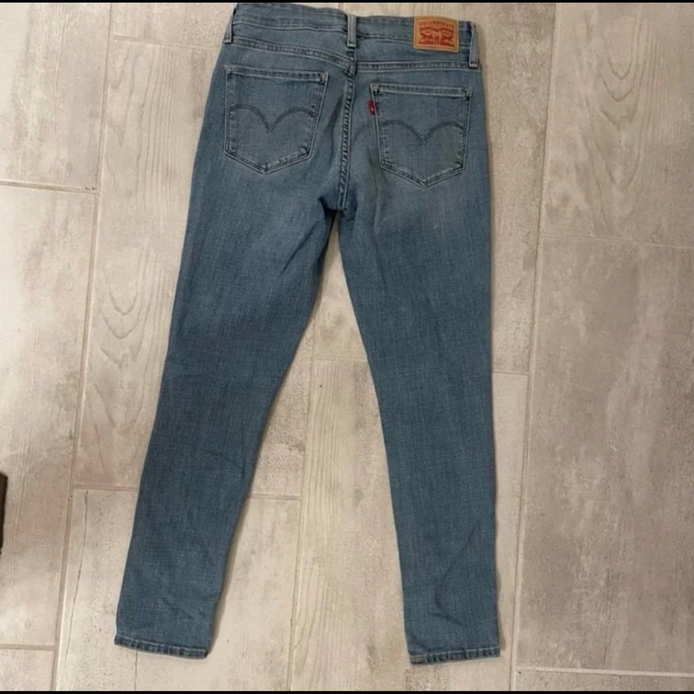 Levi Rhinestone Skinny Jeans Size 26 - Picture 8 of 10